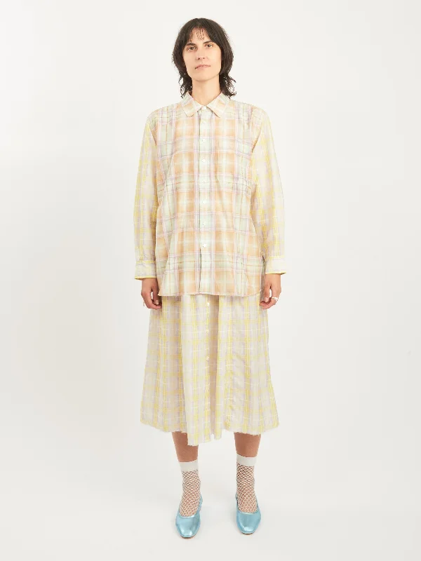 Tacao Plaid Bronson Shirt-- Plaid T-Shirt Polka Dot Checkered