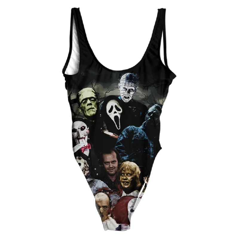Halloween Gang Swimsuit - Regular Sleek Full Coverage