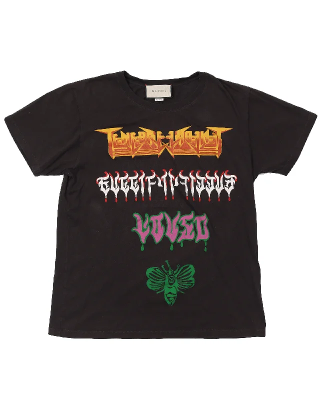 Loved Medley T-Shirt-- Handmade Hand-knitted Hand-woven