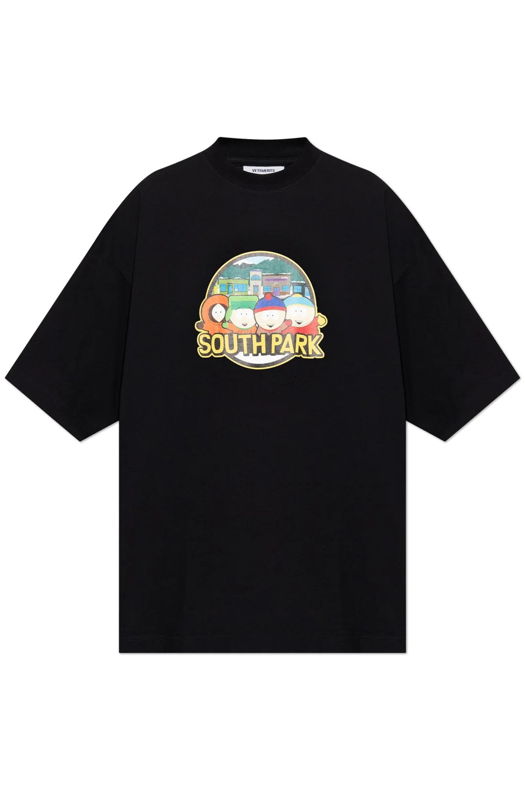 South Park Oversized T-shirt (Black)-- Spandex Blend Rayon Blend Denim Blend