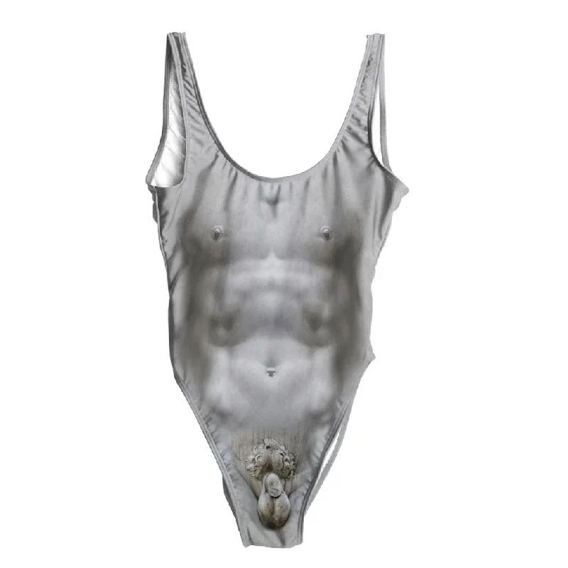 David Statue Swimsuit - Regular Swim Dress with Belt