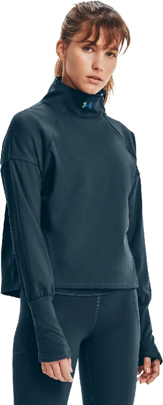 UA RUSH™ ColdGear® ½ Zip Long Sleeve Shirt - Women's|-|Chandail à manches longues avec demi-glissière UA Rush ColdGear - Femme-- Terry Blend Velvet Blend Canvas Blend UA RUSH™ ColdGear® ½ Zip Long Sleeve Shirt - Women's|-|Chandail à manches longues avec demi-glissière UA Rush ColdGear - Femme-- Terry Blend Velvet Blend Canvas Blend