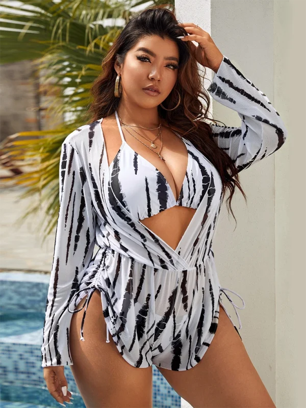 Blue Zone Planet | suit split swimsuit floral print large size swimsuit Crisscross Back Swimsuit Blue Zone Planet | suit split swimsuit floral print large size swimsuit Crisscross Back Swimsuit
