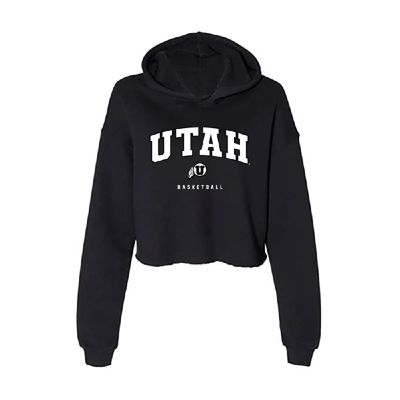 Utah - NCAA Women's Basketball : Grace Foster - Women's Crop Fleece Hoodie Hoodie with Cropped Fit Short Trendy Utah - NCAA Women's Basketball : Grace Foster - Women's Crop Fleece Hoodie Hoodie with Cropped Fit Short Trendy