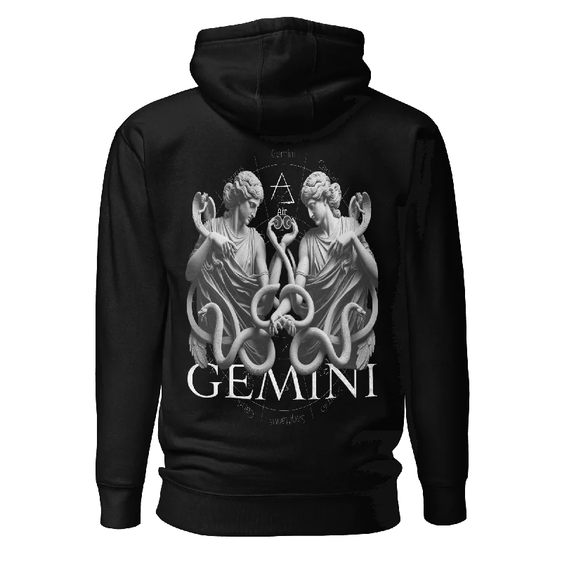 Deadpan Couture "Gemini" Unisex Hoodie Hoodie with Ribbed Cuffs Snug Fit Comfort