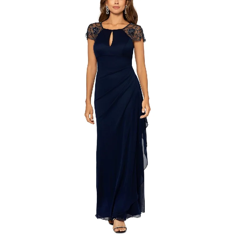 Womens Beaded Polyester Evening Dress Tunics Luxurious high-end