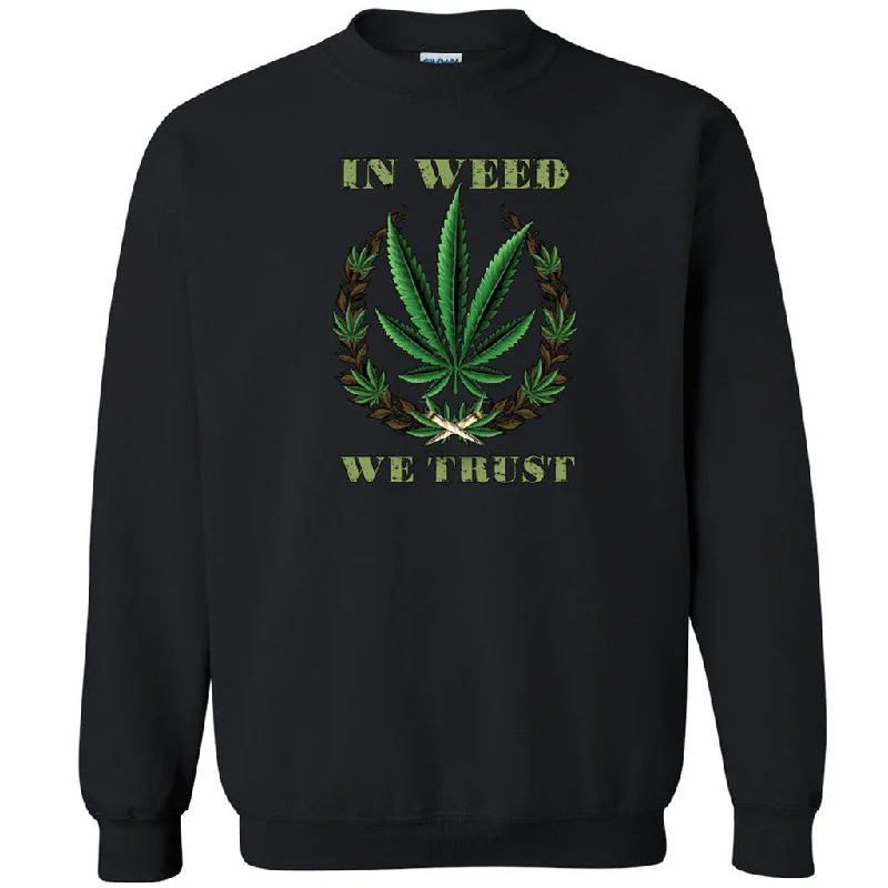 Zexpa Apparelâ„¢ In Weed We Trust Unisex Crewneck Dope Weed Smoker Cool Joint Sweatshirt Hoodie with Zipper Placket Modern Functional Zexpa Apparelâ„¢ In Weed We Trust Unisex Crewneck Dope Weed Smoker Cool Joint Sweatshirt Hoodie with Zipper Placket Modern Functional