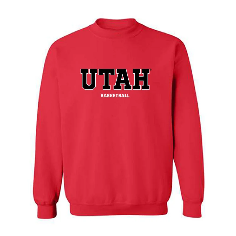 Utah - NCAA Women's Basketball : Grace Foster - Classic Shersey Crewneck Sweatshirt Hoodie with Cuffed Sleeves Snug Secure Utah - NCAA Women's Basketball : Grace Foster - Classic Shersey Crewneck Sweatshirt Hoodie with Cuffed Sleeves Snug Secure