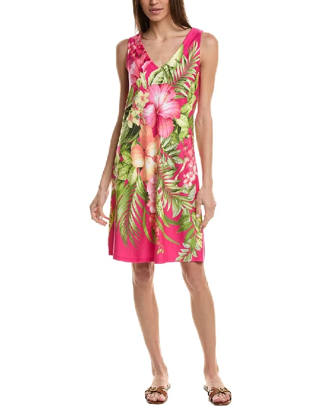 Tommy Bahama Darcy Grand Villa V-Neck Shift Dress Tunics Sophisticated sleek