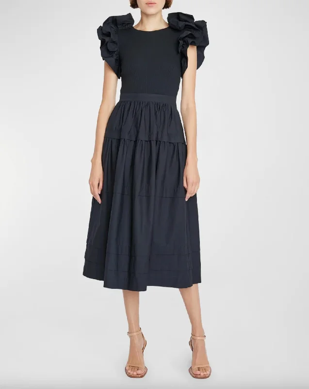 Francine Dress In Noir Tunics New arrival