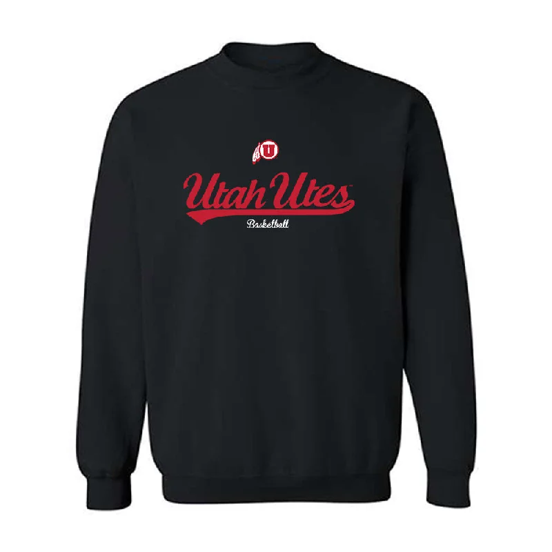 Utah - NCAA Women's Basketball : Grace Foster - Classic Shersey Crewneck Sweatshirt Hoodie with Rolled Sleeves Casual Relaxed Utah - NCAA Women's Basketball : Grace Foster - Classic Shersey Crewneck Sweatshirt Hoodie with Rolled Sleeves Casual Relaxed