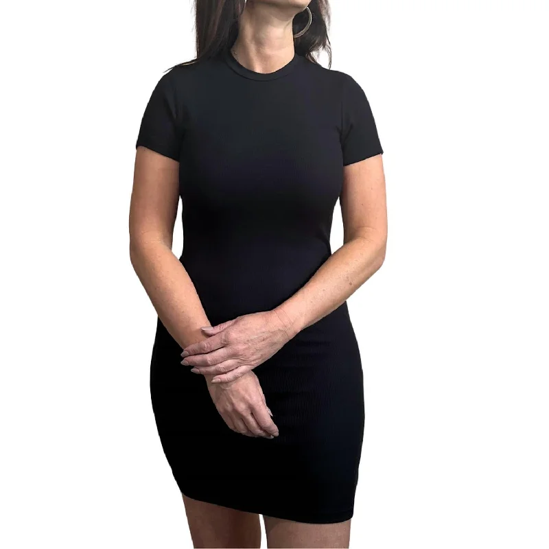 Bruno Short Tee Dress In Black Tunics Sophisticated sleek
