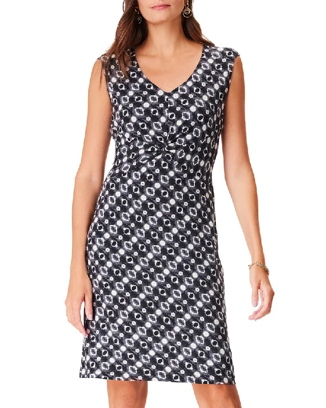 NIC+ZOE Midnight Shibori Dress Tunics Satin smooth