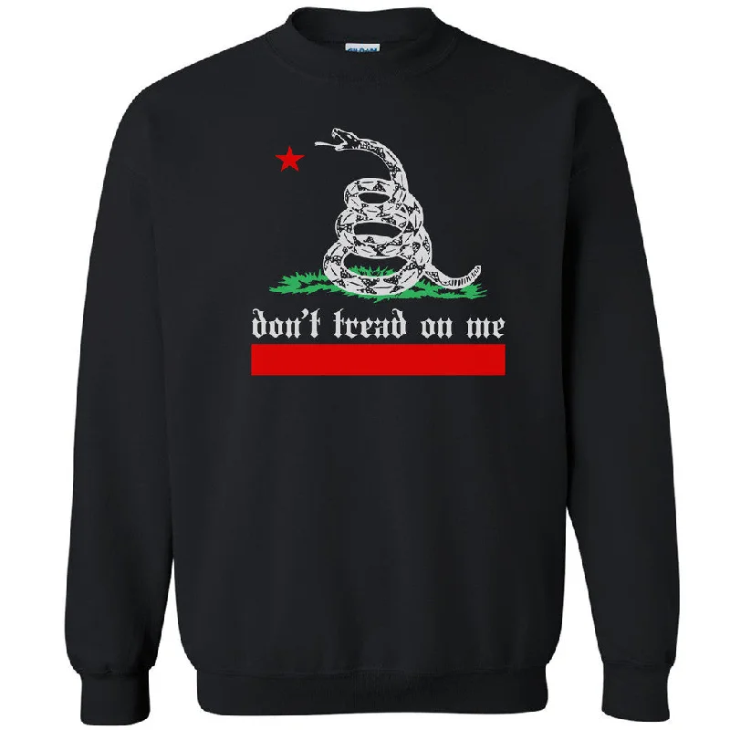 Zexpa Apparelâ„¢ Don't Tread On Me California Pattern Unisex Crewneck Snake Star Sweatshirt Hoodie with Elastic Cuffs Stretchable Comfortable Zexpa Apparelâ„¢ Don't Tread On Me California Pattern Unisex Crewneck Snake Star Sweatshirt Hoodie with Elastic Cuffs Stretchable Comfortable