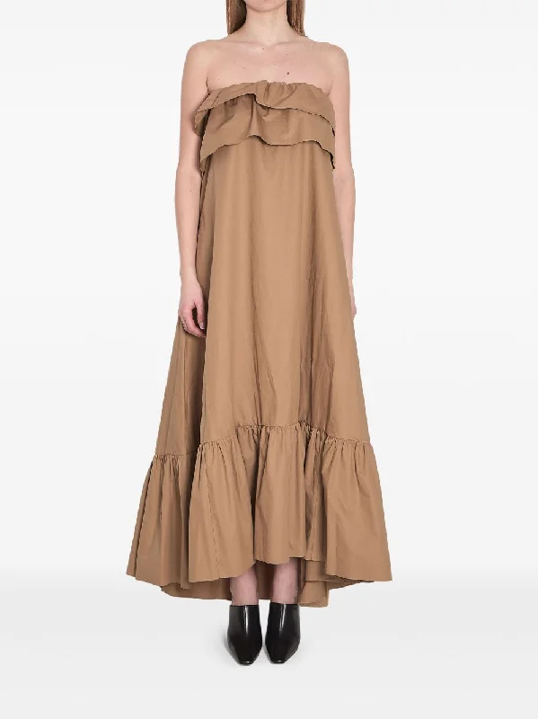 Saint Laurent Women's  Dresses Brown Tunics Designer luxury