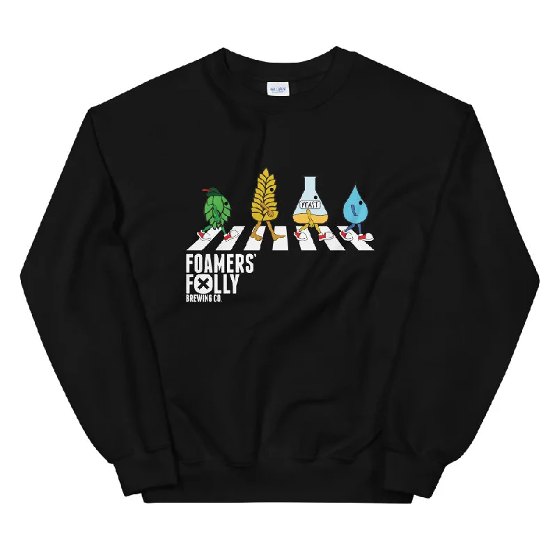 Foamers' Folly Road Unisex Sweatshirt Hoodie with Thumb Holes Functional Cozy