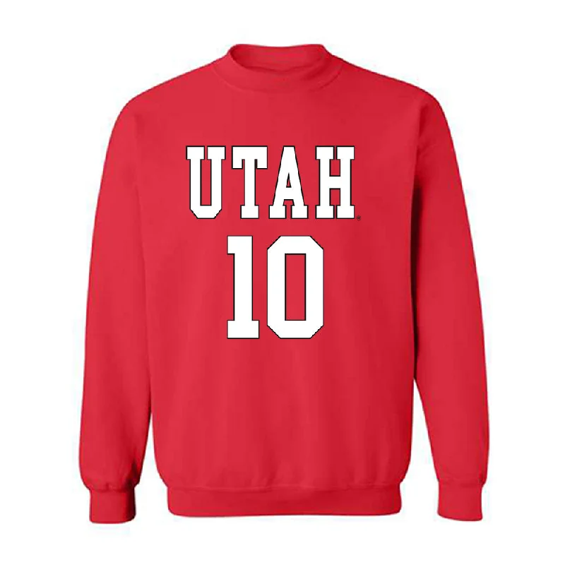 Utah - NCAA Women's Basketball : Grace Foster - Replica Shersey Crewneck Sweatshirt Hoodie with High Neck Warm Protective Utah - NCAA Women's Basketball : Grace Foster - Replica Shersey Crewneck Sweatshirt Hoodie with High Neck Warm Protective