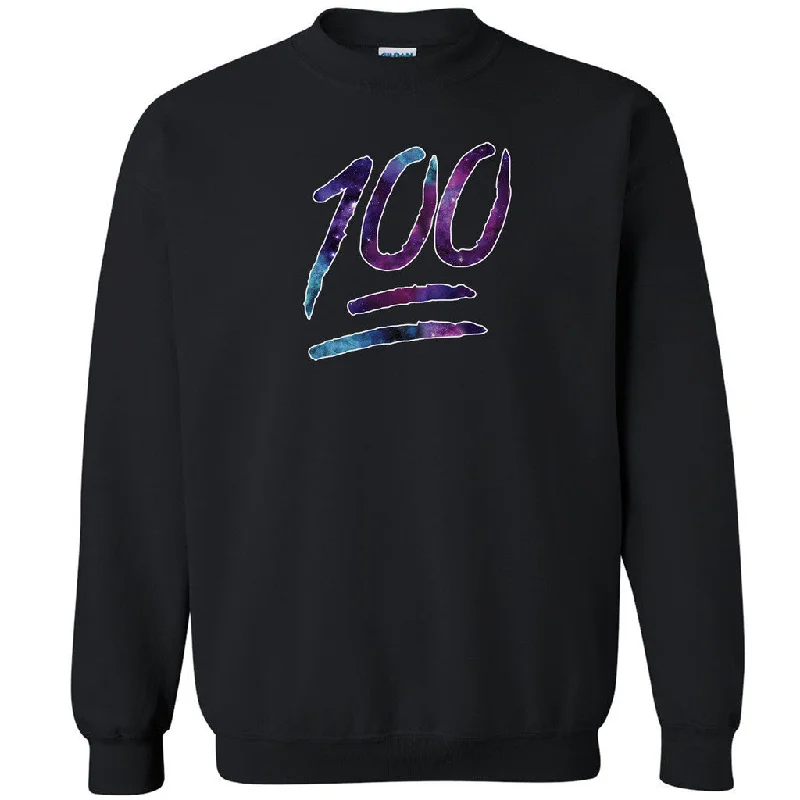 Zexpa Apparelâ„¢ Galaxy 100 Percent Emoji Unisex Crewneck Funny Collage Party Sweatshirt Hoodie with Ribbed Cuffs Snug Fit Comfort Zexpa Apparelâ„¢ Galaxy 100 Percent Emoji Unisex Crewneck Funny Collage Party Sweatshirt Hoodie with Ribbed Cuffs Snug Fit Comfort
