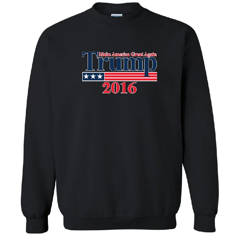 Zexpa Apparelâ„¢ Make America Great Again Trump 2016 Unisex Crewneck Republican Sweatshirt Hoodie with Distressed Vintage Worn Zexpa Apparelâ„¢ Make America Great Again Trump 2016 Unisex Crewneck Republican Sweatshirt Hoodie with Distressed Vintage Worn