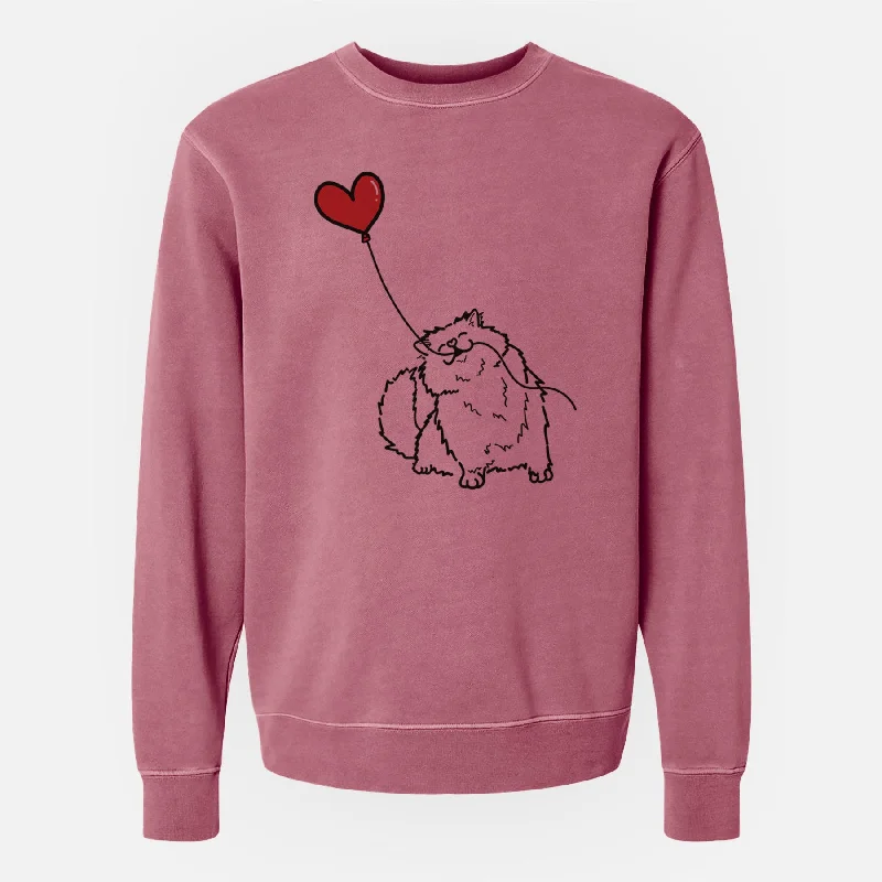 Persian Cat Heart String - Unisex Pigment Dyed Crew Sweatshirt Hoodie with Half-Zip Sporty Casual Persian Cat Heart String - Unisex Pigment Dyed Crew Sweatshirt Hoodie with Half-Zip Sporty Casual