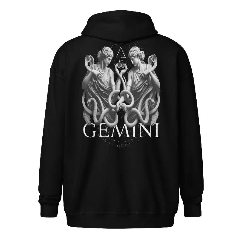 Deadpan Couture "Gemini" Zip Hoodie Hoodie with Lining Warm Insulated