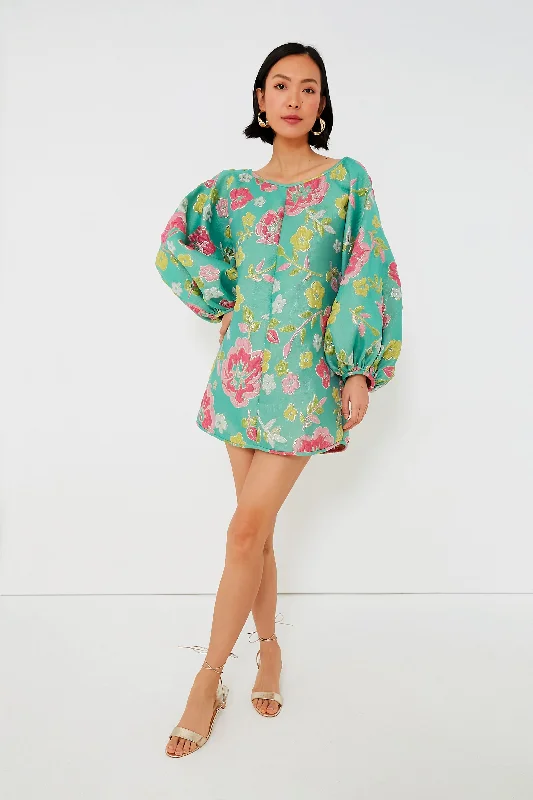 Green Slim Fit Good Luck Dress Tunics Vintage classic