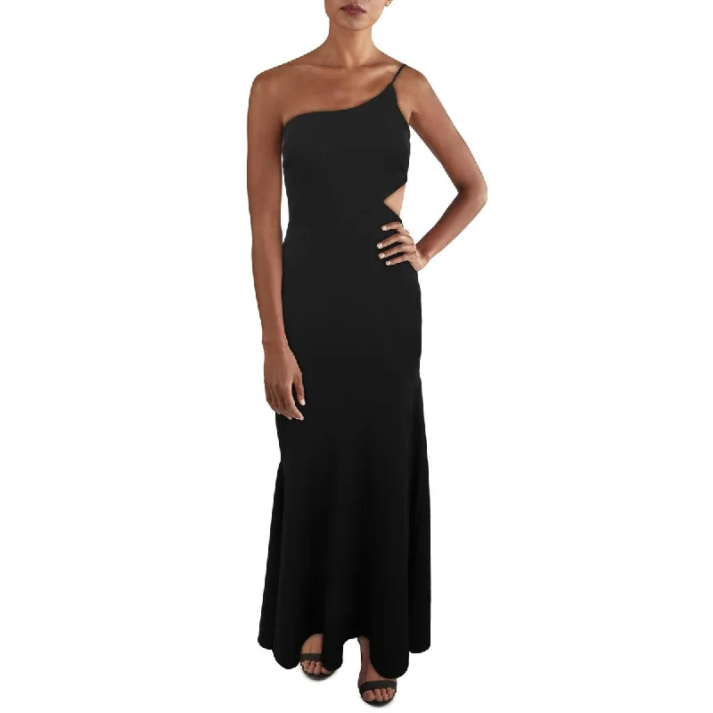 Aqua Womens One Shoulder Maxi Evening Dress Tunics Cozy comfortable