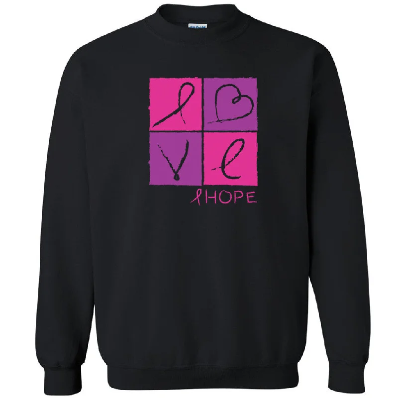 Zexpa Apparelâ„¢ Love Heart Hope Unisex Crewneck Breast Cancer Awareness Month Sweatshirt Hoodie with Slim Fit Tailored Modern Zexpa Apparelâ„¢ Love Heart Hope Unisex Crewneck Breast Cancer Awareness Month Sweatshirt Hoodie with Slim Fit Tailored Modern