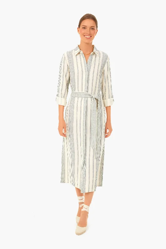Cream Tidal Wave Dobby Dream Cotton Iris Dress Tunics Chic fashionable