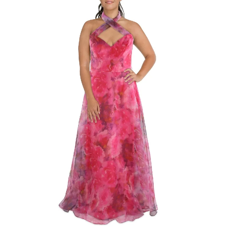 Rene Ruiz Collection Womens Maxi Printed Evening Dress Tunics Yoga stretchy