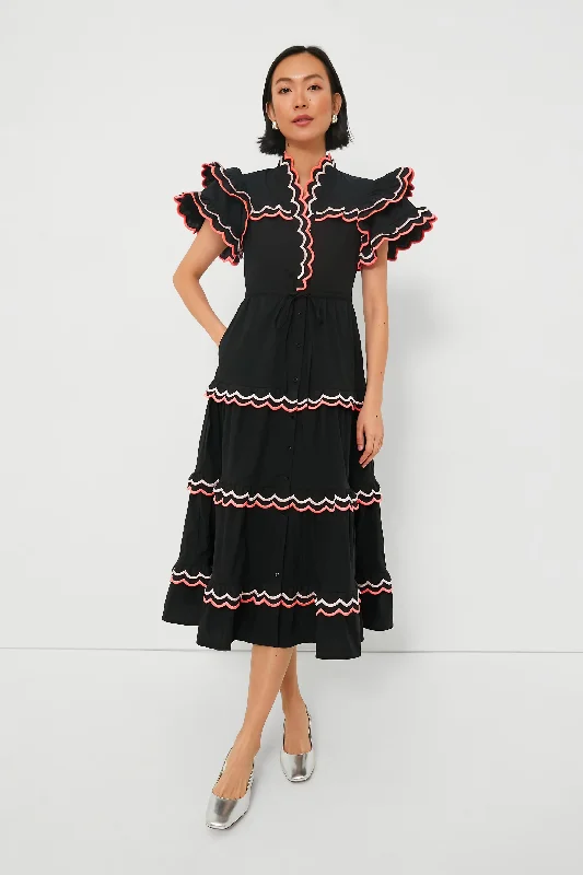 Black Antartico Dress Tunics Essential wardrobe