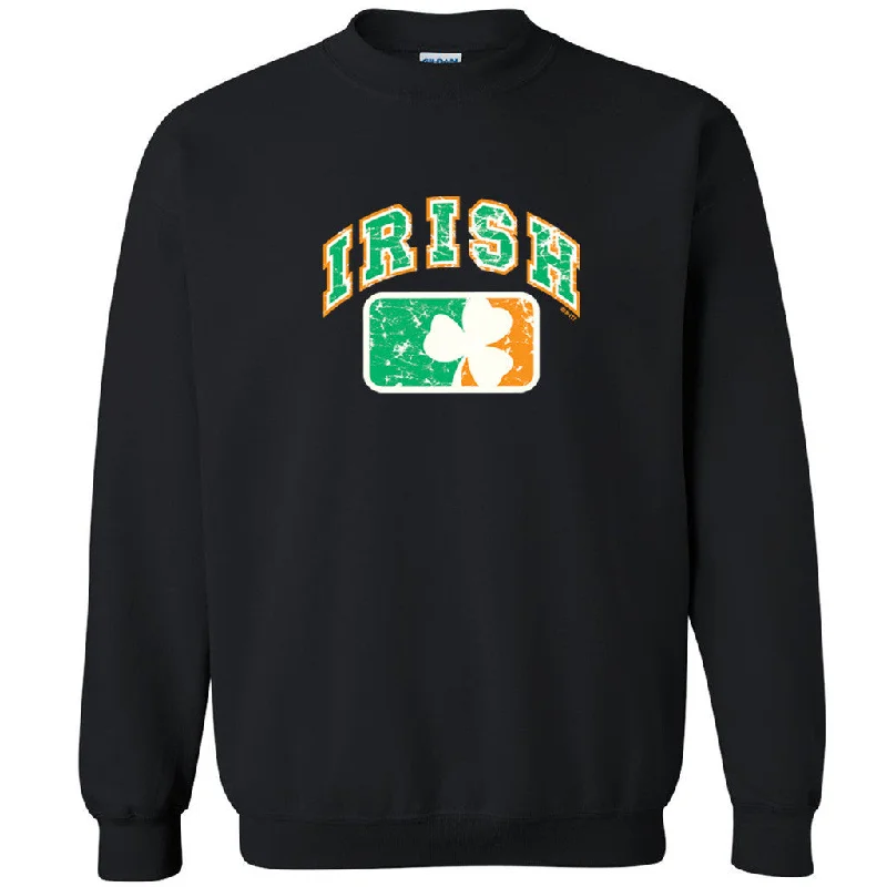 Zexpa Apparelâ„¢ Irish Soccer Distressed Unisex Crewneck St. Patricks Day Gift Sweatshirt Hoodie with Mock Neck Collared Structured Zexpa Apparelâ„¢ Irish Soccer Distressed Unisex Crewneck St. Patricks Day Gift Sweatshirt Hoodie with Mock Neck Collared Structured