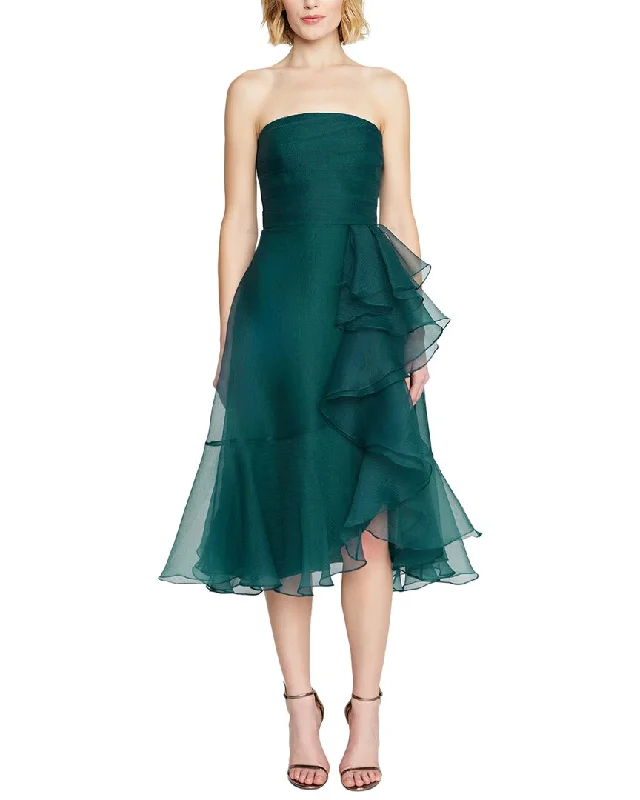 Theia Rachel Strapless Draped Dress Tunics Stylish modern