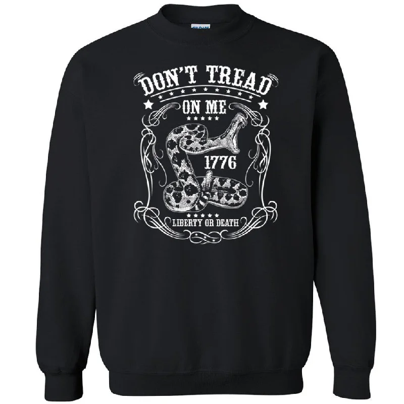Zexpa Apparel™ Don’t Tread On Me Unisex Crewneck 1776 Liberty Or Death Gadsden Sweatshirt Hoodie with Rolled Sleeves Casual Relaxed Zexpa Apparel™ Don’t Tread On Me Unisex Crewneck 1776 Liberty Or Death Gadsden Sweatshirt Hoodie with Rolled Sleeves Casual Relaxed