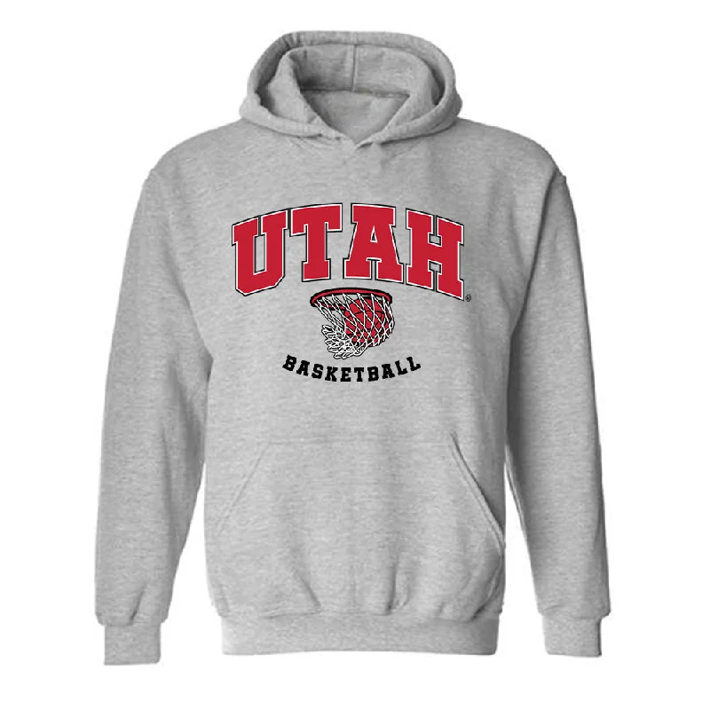Utah - NCAA Women's Basketball : Grace Foster - Generic Sports Hooded Sweatshirt Hoodie with Button Placket Classic Preppy Utah - NCAA Women's Basketball : Grace Foster - Generic Sports Hooded Sweatshirt Hoodie with Button Placket Classic Preppy