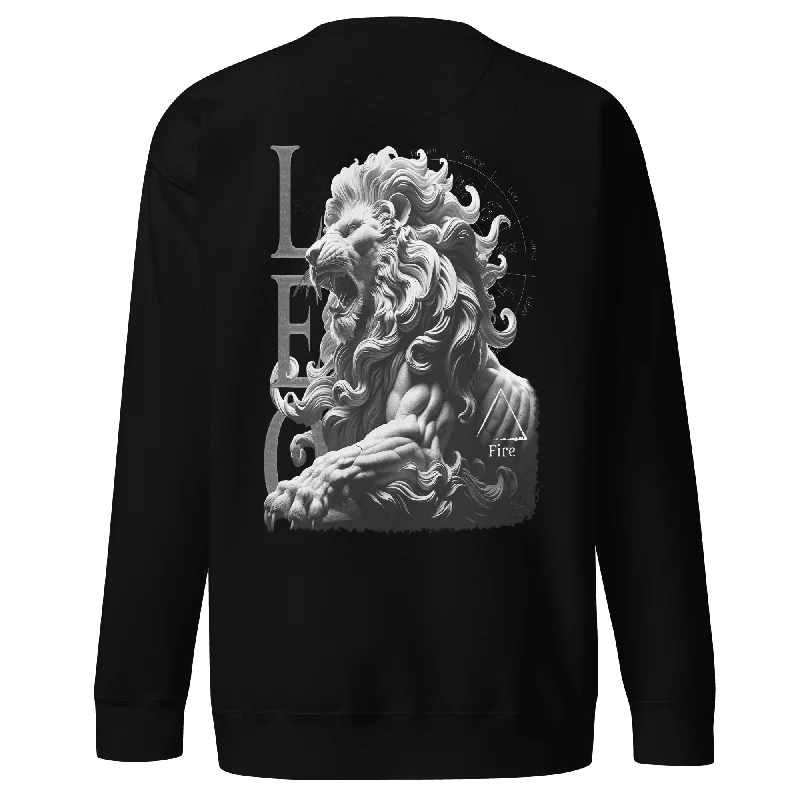Deadpan Couture "Leo" Unisex Premium Sweatshirt Hoodie with Print Artistic Unique