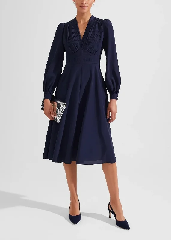 Adrianna Dress 0124/5126/9045l00 Midnight-Navy Boatneck Modish Everyday