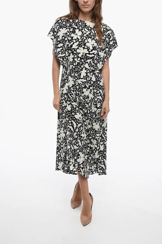 Stella McCartney Silk Peplo Dress with Floral Pattern 42 Italian size Tunics Spring floral Stella McCartney Silk Peplo Dress with Floral Pattern 42 Italian size Tunics Spring floral