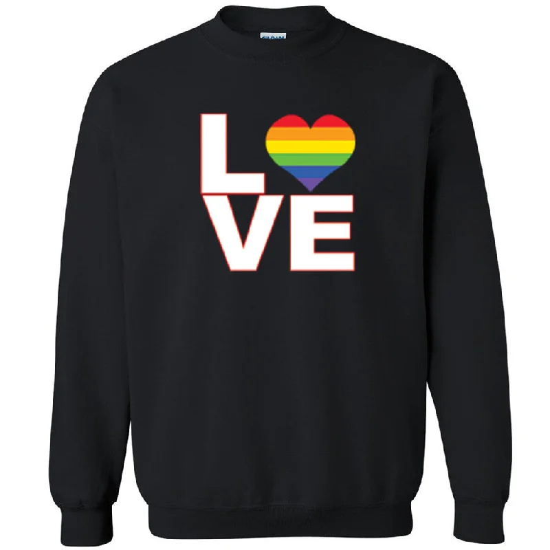 Zexpa Apparelâ„¢ Love Rainbow Heart Unisex Crewneck Gay Flag LGBT Love Wins Sweatshirt Hoodie with Oversized Fit Loose Comfortable Zexpa Apparelâ„¢ Love Rainbow Heart Unisex Crewneck Gay Flag LGBT Love Wins Sweatshirt Hoodie with Oversized Fit Loose Comfortable