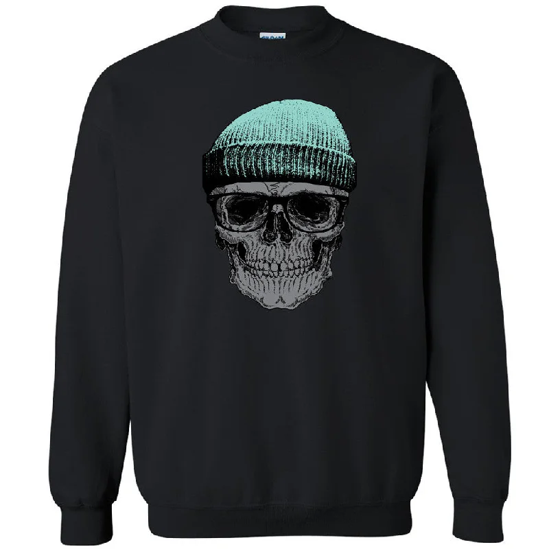 Zexpa Apparelâ„¢ Cool Blue Skull Cap Unisex Crewneck Hitman Fisherman Print Sweatshirt Hoodie with Elastic Waist Stretchable Comfortable Zexpa Apparelâ„¢ Cool Blue Skull Cap Unisex Crewneck Hitman Fisherman Print Sweatshirt Hoodie with Elastic Waist Stretchable Comfortable