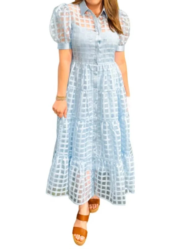 Francesca Dress In Powder Blue Tunics Versatile functional