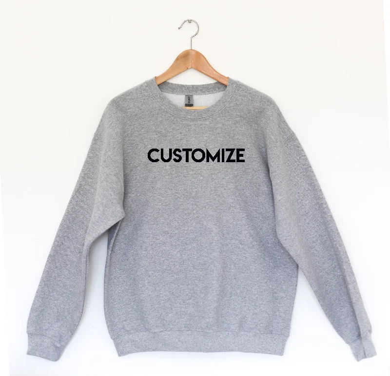 * ADULT SWEATSHIRT - Custom Design Hoodie with Oversized Fit Loose Comfortable