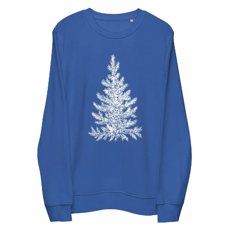Christmas Tree Sketch Sweatshirt - Organic (Adult Unisex) Hoodie with Thumb Holes Functional Cozy Christmas Tree Sketch Sweatshirt - Organic (Adult Unisex) Hoodie with Thumb Holes Functional Cozy