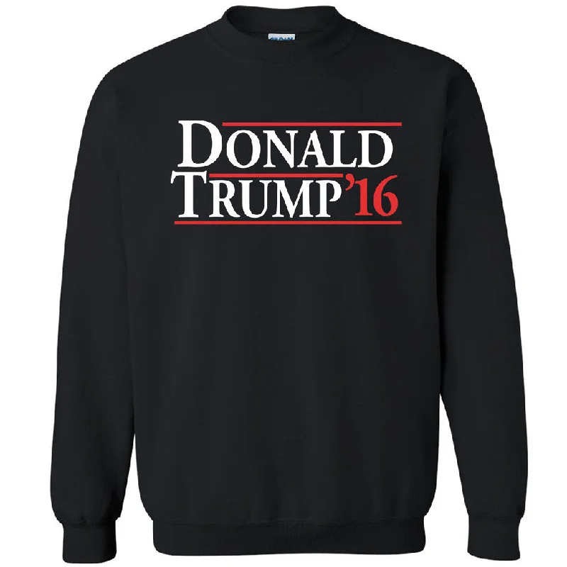 Zexpa Apparelâ„¢ Donald Trump 16 Unisex Crewneck Old School Reagan Bush 84 Sweatshirt Hoodie with Cuffed Sleeves Snug Secure Zexpa Apparelâ„¢ Donald Trump 16 Unisex Crewneck Old School Reagan Bush 84 Sweatshirt Hoodie with Cuffed Sleeves Snug Secure