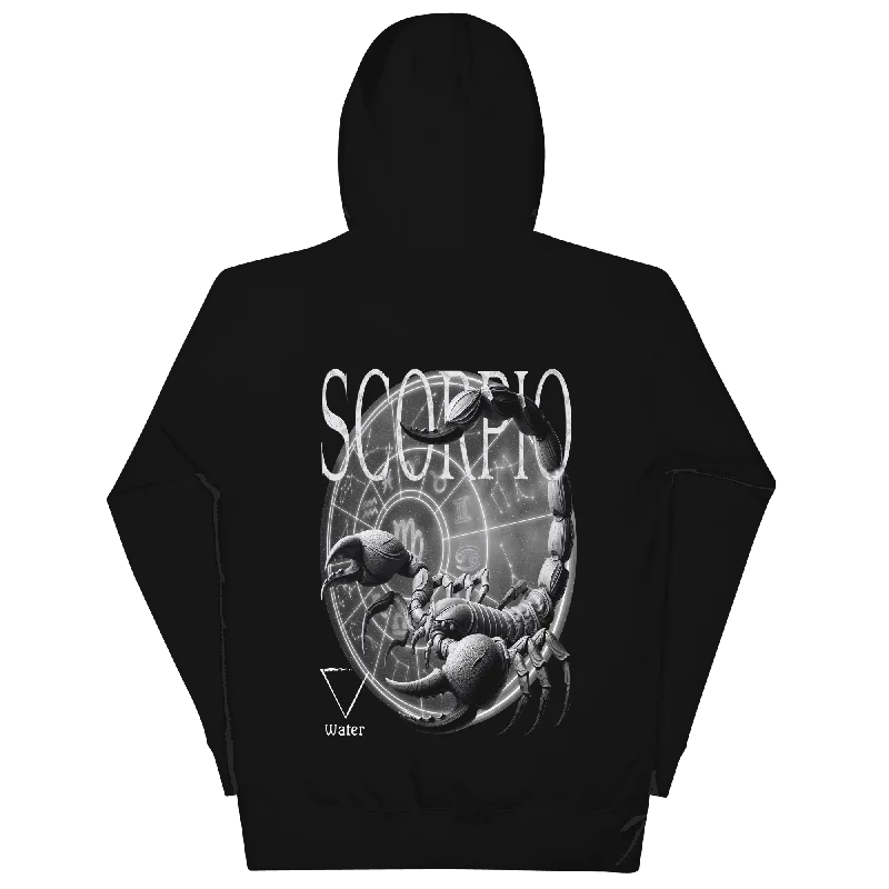 Deadpan Couture "Scorpio" Hoodie Hoodie with Hem Contrast Bold Stylish