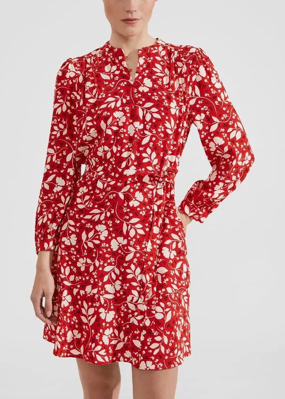 Erin Dress 0124/5162/9324l00 Red-Multi Tunics Timeless classic