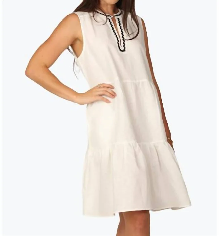Mekena Dress In White Tunics Party sparkling