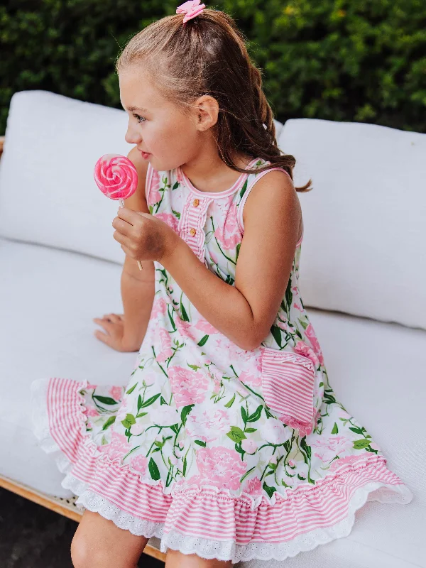 Everyday Play Dress - Soft Peonies Tunics Party sparkling