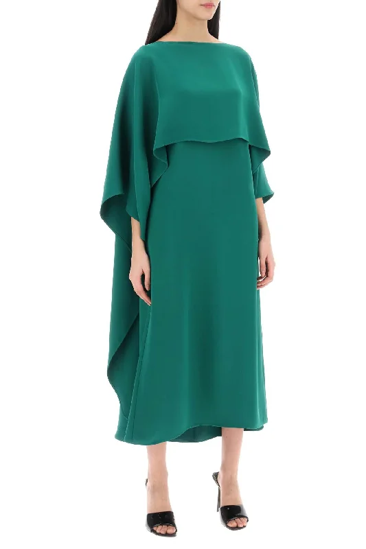 Valentino Garavani Cady Couture Cape Dress In Tunics Sophisticated sleek