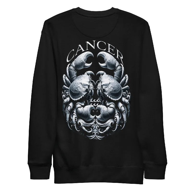 Deadpan Couture "Cancer" Unisex Premium Sweatshirt Hooded Sweatshirt Casual Wear Street Style Deadpan Couture "Cancer" Unisex Premium Sweatshirt Hooded Sweatshirt Casual Wear Street Style